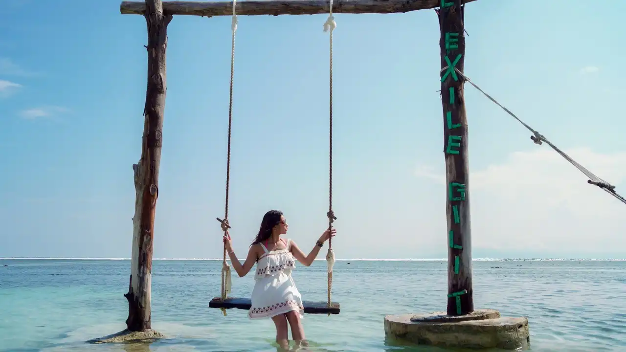 ayunan estetik di gili trawangan
