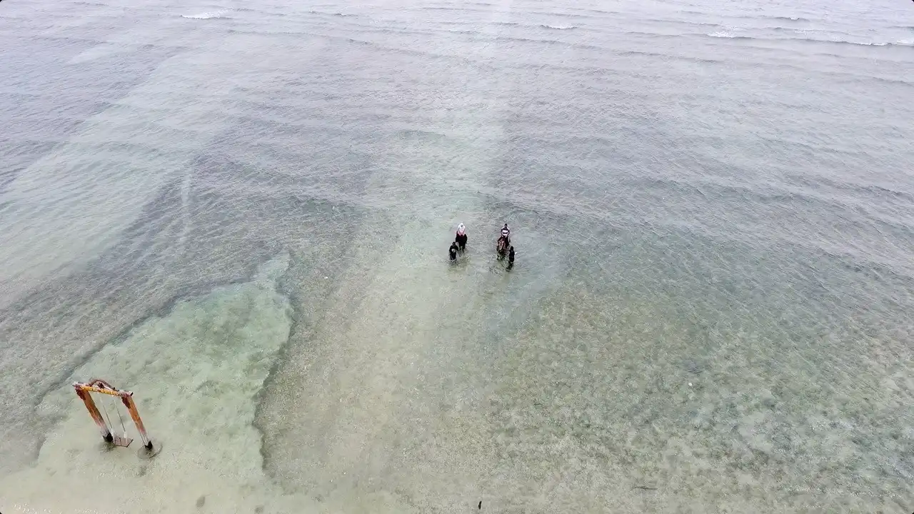 berkuda di gili trawangan lombok indonesia