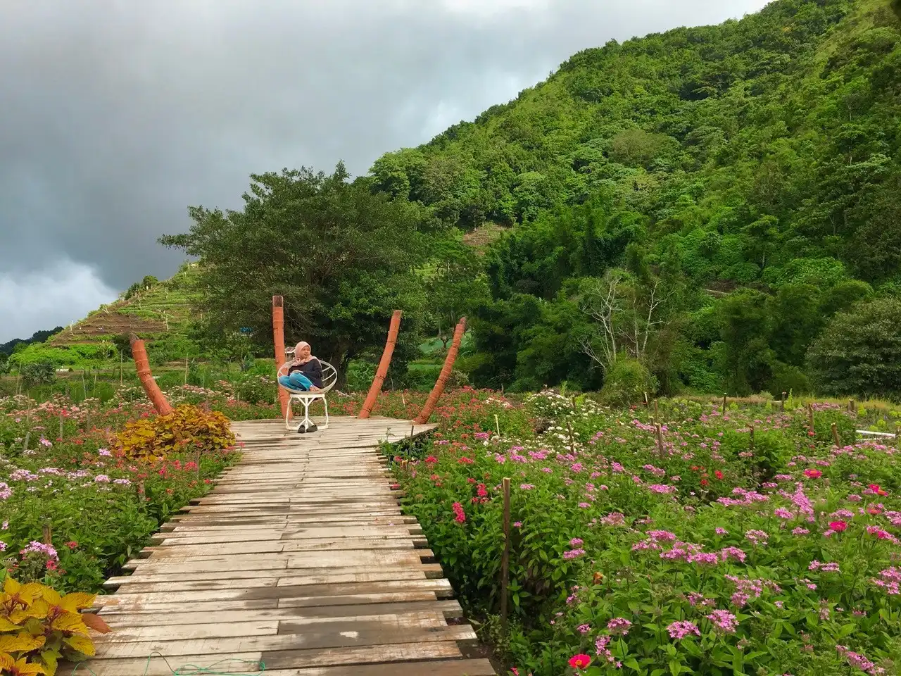 taman bunga di sembalun
