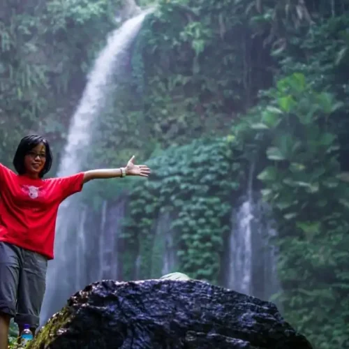 gambar air terjun tiu kelep senaru