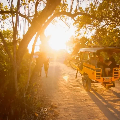 keliling gili trawangan dengan cidomo